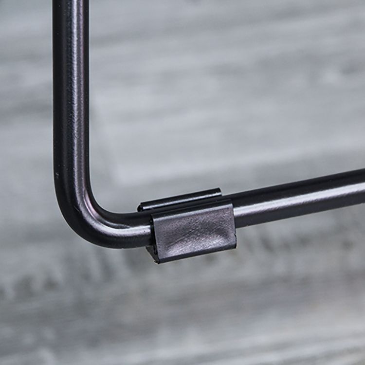 Scandinavian Plastic Bar Stools Footrest Indoor Counter Stool with Metal Legs