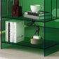 Acrylic Closed Back Standard Bookshelf Modern Style Bookcase