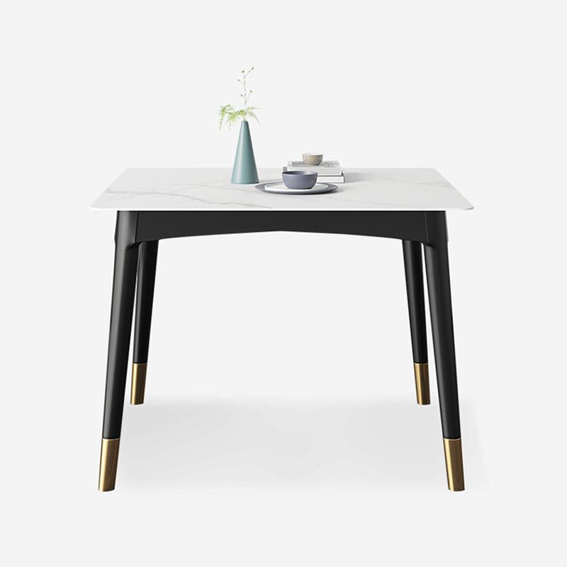 Industrial Square Shape Kitchen Dining Table Sintered Stone Dining Table with 4 Legs Table Clearhalo ' dining_table' 'Dining Tables & Seating' 'Dining Tables' 'furn' 'furn_dining_table' 'Furniture' 'furniture_dining_table' 'Kitchen & Dining Furniture' 'kitchen&dining_furn' 'kitchen' 'kitchen_dining_table' 1200x1200_d2efa65a-c3c3-41ab-ae81-e1398588a9ad