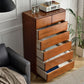Brown Solid Wood Accent Chest with Drawers 16.92" Wide Contemporary Chest