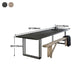 Metal Industrial Rectangle Dining Table Wood Top Indoor Table with Sled Clearhalo ' dining_table' 'Dining Tables & Seating' 'Dining Tables' 'furn' 'furn_dining_table' 'Furniture' 'furniture_dining_table' 'Kitchen & Dining Furniture' 'kitchen&dining_furn' 'kitchen' 'kitchen_dining_table' 1200x1200_d2f327f7-0e5c-455d-bc7a-c6a171f71aa2
