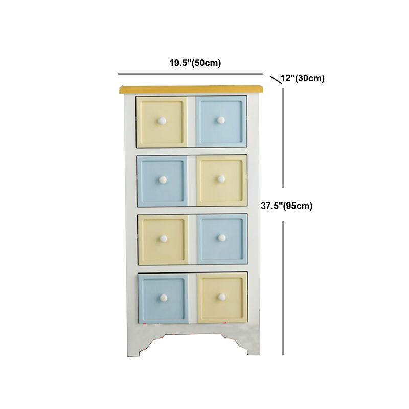 Cassetti 3/4 contemporanei cassa in legno, cassa di accento rettangolo