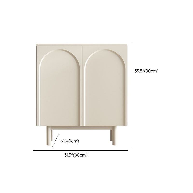 Moderno tavolo da tavolo a buffet in legno con porte per sala da pranzo