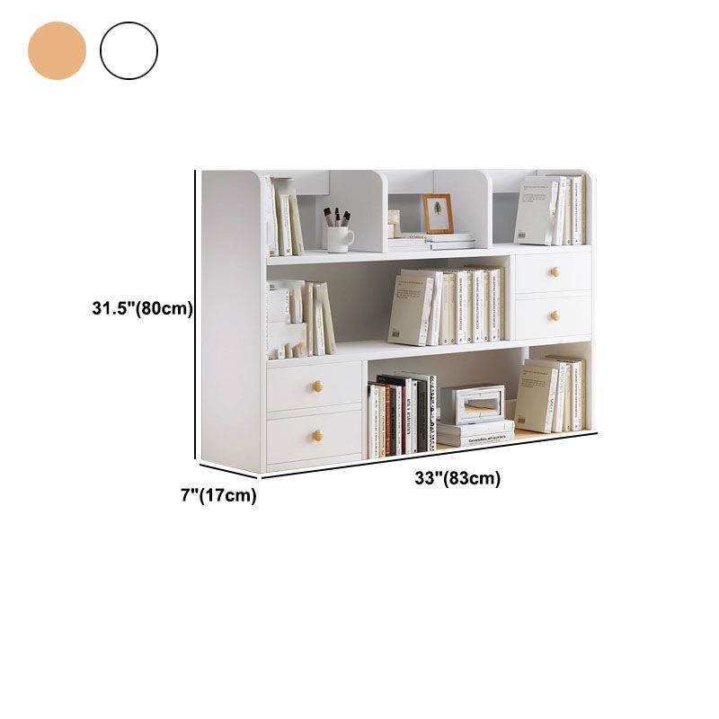 Modern Style Bookcase Open Back Horizontal Shelf Bookcase for Home Office Clearhalo 'Bookcases' 'Furniture' 'furniture_bookcases' 'kitchen' 'kitchen_bookcases' 'Living Room Furniture' 'Office Furniture' 1200x1200_d2f77355-cba5-4e5b-841f-2f9932365ee3