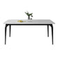 Rectangle Shape Industrial Dining Table Fixed Table with Sintered Stone Clearhalo 'Dining Tables & Seating' 'Dining Tables' 'dining_table' 'furn' 'furn_dining_table' 'Furniture' 'furniture_dining_table' 'Kitchen & Dining Furniture' 'kitchen' 'kitchen_dining_table' 1200x1200_d2f7c1d3-63d1-4eaa-92b8-1e14a16ce016