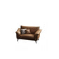 Orange Sponge Padded Leather Sofa with Pillow Back and Flared Armrest Sectional Clearhalo 'furn' 'furn_sectionals' 'Furniture' 'furniture_sectionals' 'Living Room Furniture' 'Sectionals' 1200x1200_d2f89f3a-cee8-4f8b-9509-92394287e324
