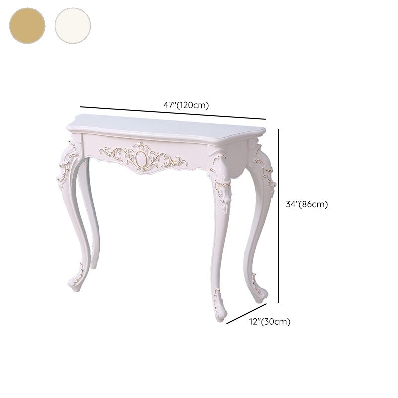 Forma libera da forma contemporanea tavolo da divano console in legno in bianco