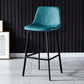 Contemporary Design Leather Counter Stool Low Back Armless Stools with Metal Base Clearhalo 'Bar Furniture' 'Bar Stools' 'bar_stools' 'furn' 'furn_bar_stools' 'Furniture' 'furniture_bar_stools' 'Kitchen & Dining Furniture' 1200x1200_d2f90fda-cd49-451c-894b-eca3040a67ca
