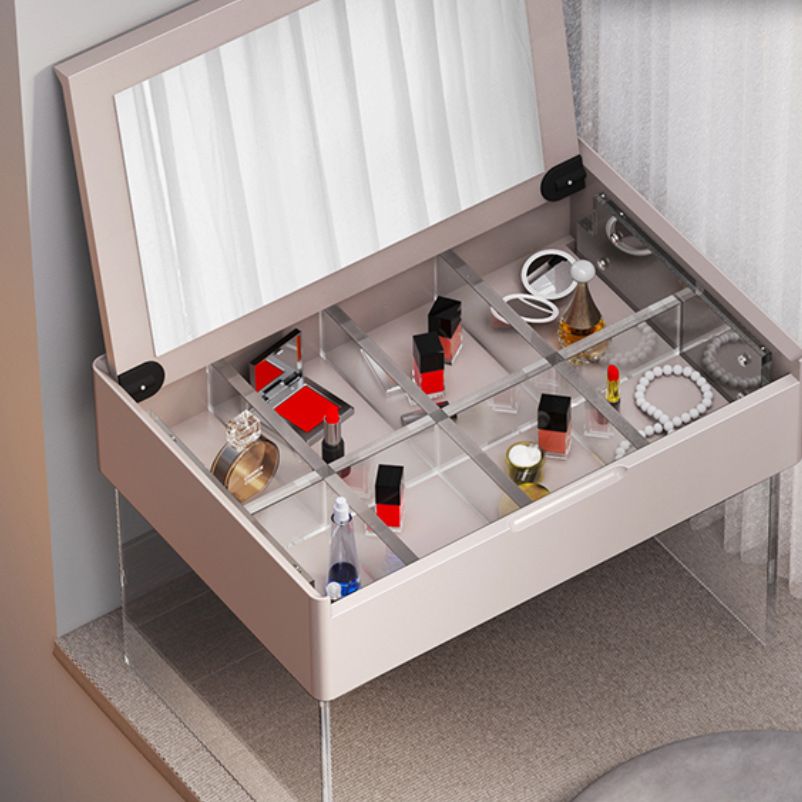 Scandinavo da 15,74 "a colore massiccio largo in legno a base di legno Maggiore da trucco a specchio per specchio