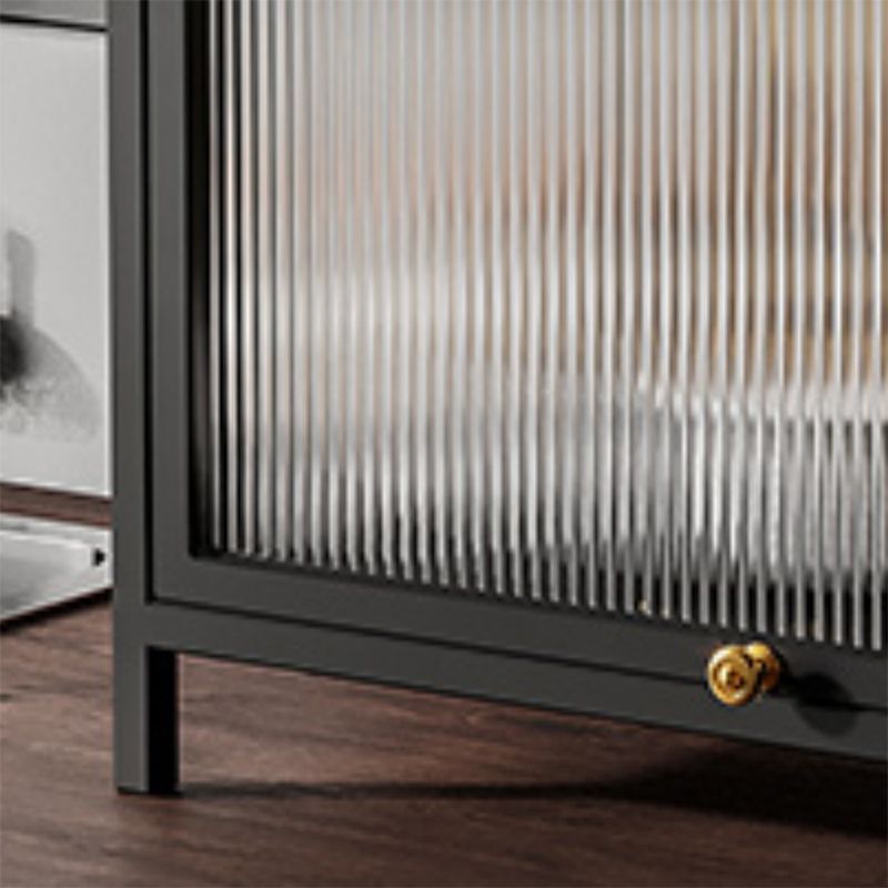 Curio Curio Curio Curio Porte in vetro Armadio in metallo con porte