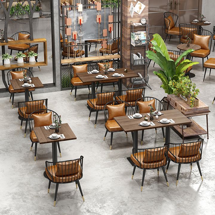 Industrial Dining Table Solid Wood Table with Black Metal Base for Home Kitchen Dinner Clearhalo ' dining_table' 'Dining Tables & Seating' 'Dining Tables' 'furn' 'furn_dining_table' 'Furniture' 'furniture_dining_table' 'Kitchen & Dining Furniture' 'kitchen&dining_furn' 'kitchen' 'kitchen_dining_table' 1200x1200_d2fe6390-7472-4173-b83c-ef72f92630e5