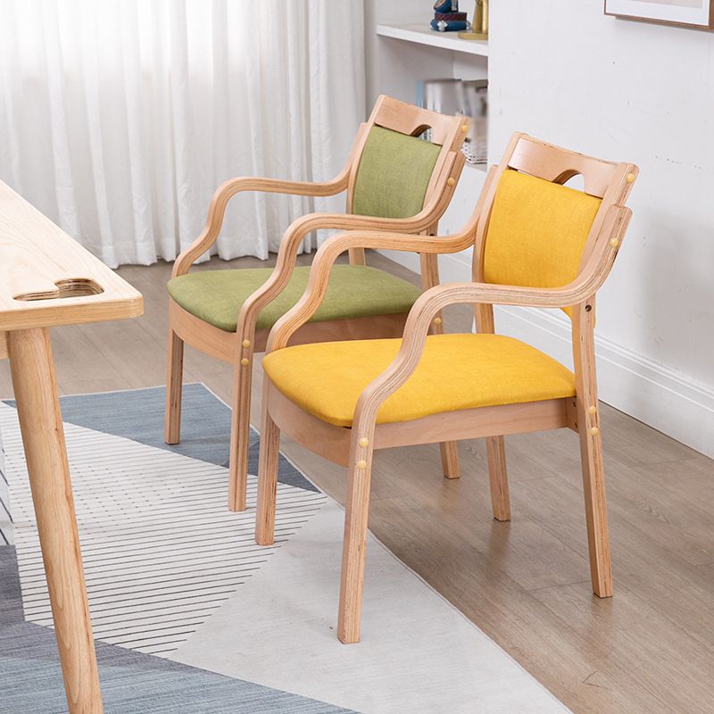 Contemporary Style Solid Wood Chairs Kitchen Open Back Dining Arm Chair Set Clearhalo ' kitchen&dining_furn' 'Dining Chairs' 'Dining Tables & Seating' 'dining_chair' 'furn' 'furn_dining_chair' 'Furniture' 'furniture_dining_chair' 'Kitchen & Dining Furniture' 'kitchen' 1200x1200_d2feff32-7c59-4e83-8618-2033755781af