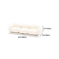 Modern Rolled Arm Sofa White Velvet Sofa for Living Room, Apartment