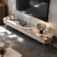 Console TV contemporanea con contenitore chiuso Console porta TV in pietra con gambe e cassetti