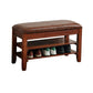 13.65-inch W Traditional Entryway Bench Solid Wood Seating Bench with Upholstered Clearhalo 'Benches' 'Chairs & Seating' 'furn' 'furn_benches' 'Furniture' 'Living Room Furniture' 1200x1200_d3038a1c-eec7-4e89-8cc0-2bbd457899f9