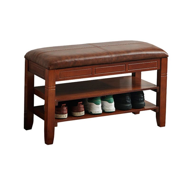 13.65-inch W Traditional Entryway Bench Solid Wood Seating Bench with Upholstered Clearhalo 'Benches' 'Chairs & Seating' 'furn' 'furn_benches' 'Furniture' 'Living Room Furniture' 1200x1200_d3038a1c-eec7-4e89-8cc0-2bbd457899f9