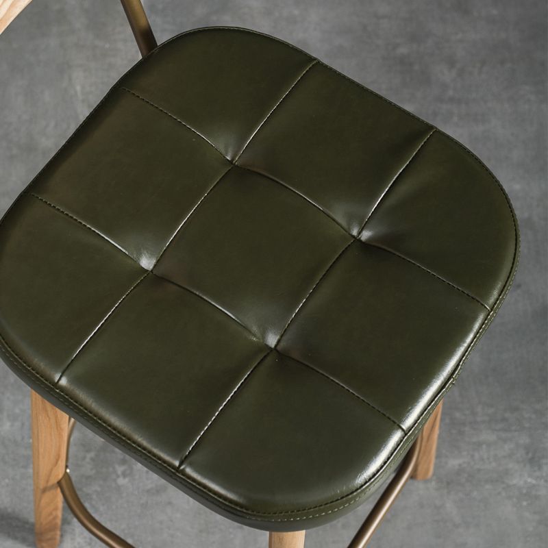 Industrial Style Armless Barstool Leather 30-inch Seat Height Counter Stools Clearhalo 'Bar Furniture' 'Bar Stools' 'bar_stools' 'furn' 'furn_bar_stools' 'furniture_bar_stools' 'Kitchen & Dining Furniture' 'kitchen&dining_furn' 'kitchen' 'kitchen_furn' Furniture' 1200x1200_d303b2dd-3d8f-4d7e-aac1-6288792d2857