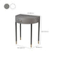 Modern Semicircle Slate Top Table Makeup Vanity with Drawers Clearhalo 'Bedroom Furniture' 'furn' 'furn_makeup_vanities' 'Furniture' 'Makeup Vanities' 'makeup_vanities' 1200x1200_d303dcff-b73c-4a32-a897-fe34aa3576d5