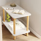 Modern Style Side End Snack Table Wooden with Storage End Table