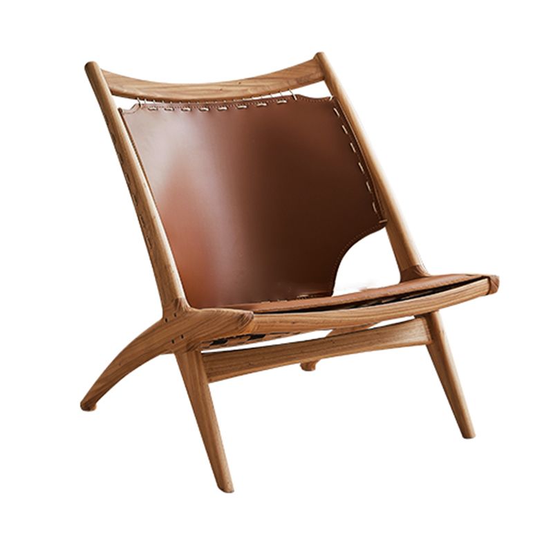 Solid Wood Armless Chair Fixed Back Lounge Chair for Living Room Clearhalo 'Accent Chairs' 'accent_chairs' 'Chairs & Seating' 'furn' 'furn_accent_chairs' 'Furniture' 'Living Room Furniture' 1200x1200_d30557e4-422f-42b8-b691-a4bd541f3a62