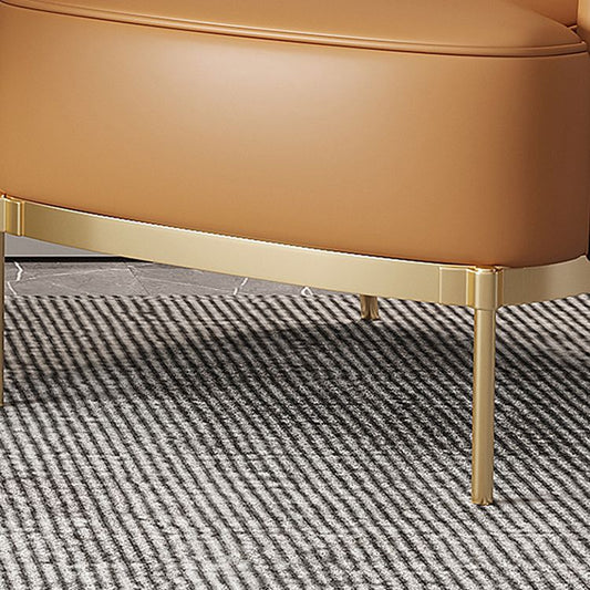 32.67" High Faux Leather Arm Chair Recessed Arms Accent Chair with Basic Four Leg Clearhalo 'Accent Chairs' 'accent_chairs' 'Chairs & Seating' 'furn' 'furn_accent_chairs' 'Furniture' 'Living Room Furniture' 1200x1200_d306c0a1-8205-4bc2-859f-b67fd6110632