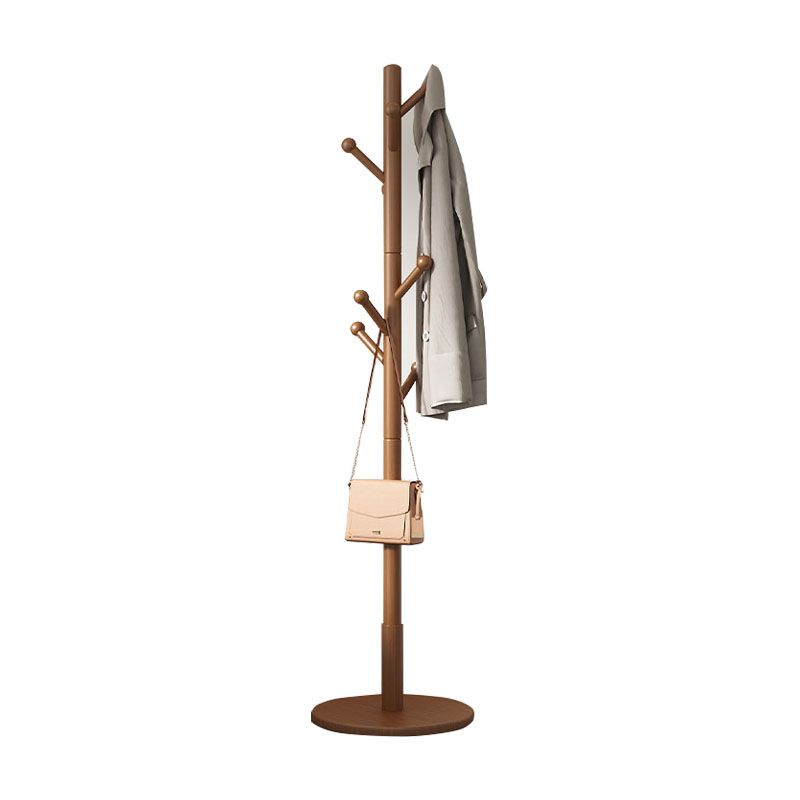 Solid Wood Free Standing Hall Tree Contemporary Hall Stand for Living Room Clearhalo 'Entry & Mudroom Furniture' 'furn' 'furn_hall_tree_coat_racks' 'Furniture' 'Hall Trees & Coat Racks' 'hall_tree_coat_racks' 1200x1200_d3076a70-28ba-4479-a942-ef8eea40edc1