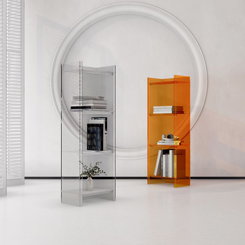 Scandinavian Acrylic Standard Bookshelf Closed Back Vertical Bookshelf Clearhalo 'Bookcases' 'furn' 'furn_bookcases' 'Furniture' 'furniture_bookcases' 'kitchen' 'kitchen_bookcases' 'Living Room Furniture' 'Office Furniture' 1200x1200_d30b8026-0852-4518-b717-2e981f02571b