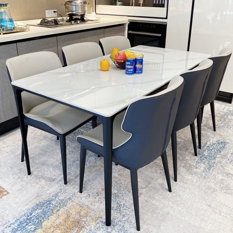 Modern Style Polyurethane Dining Chair 17'' Wide Parsons Chair for Kitchen Clearhalo ' kitchen&dining_furn' 'Dining Chairs' 'Dining Tables & Seating' 'dining_chair' 'furn' 'furn_dining_chair' 'Furniture' 'furniture_dining_chair' 'Kitchen & Dining Furniture' 'kitchen' 1200x1200_d30c49e9-6019-4982-96a1-5f2d7745bf0b