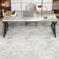 Stone Rectangular Office Desk Industrial 29.53" Tall Writing Desk Clearhalo 'furn' 'furn_office_desk' 'Furniture' 'Office Desks' 'Office Furniture' 'office_desk' 1200x1200_d30cd2a2-1e14-4f02-985d-0c428b1ab61f