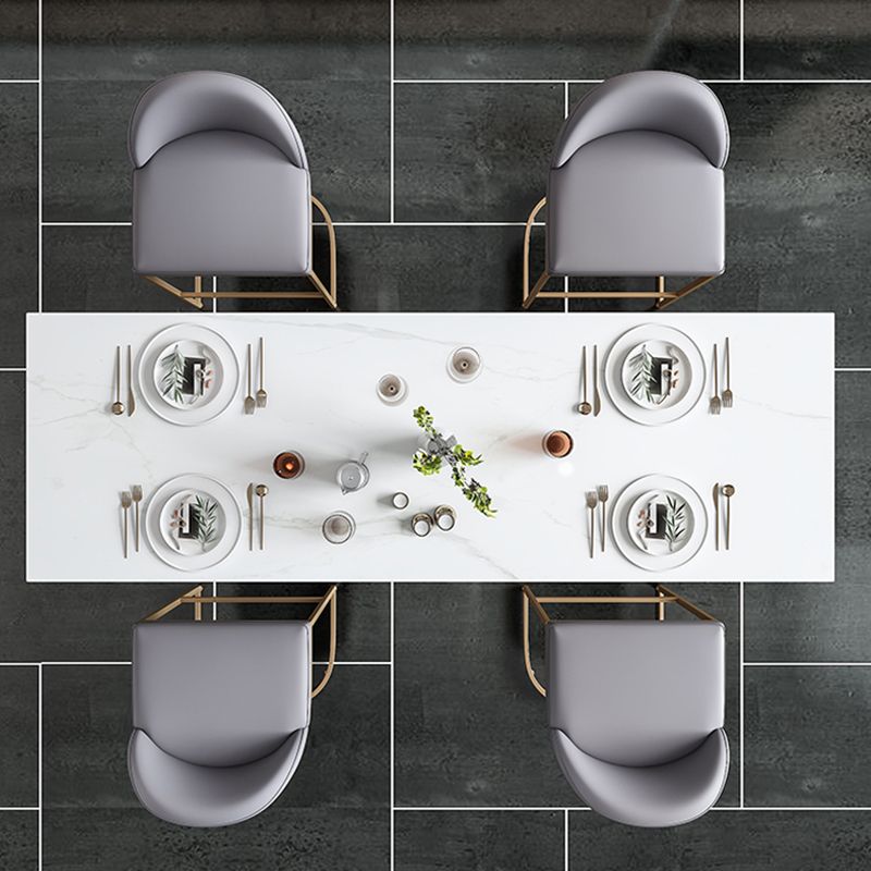 Kitchen Artificial Marble Counter Table Metal Base 40-inch Height Nordic Bar Table Clearhalo 'Bar Furniture' 'Bar Tables' 'bar_tables' 'furn' 'furn_bar_tables' 'Furniture' 'furniture_bar_tables' 'Kitchen & Dining Furniture' 1200x1200_d30d9427-e835-4434-b62d-bbb176316cde