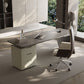 Glam Style Stone Writing Desk rechthoekige kantoorbureau met 3 laden