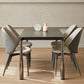 Modern Black Rectangle Dining Table Set 1/4/5/7 Pieces Dinette Set with Sintered Stone Top