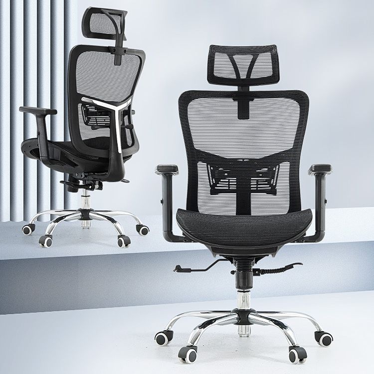 Silla de escritorio moderna Silla de computadora de malla Silla de conferencia con respaldo alto con ruedas