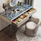 Contemporary 2-Drawer Vanity Dressing Table Slate Top Make-up Vanity