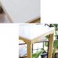 Mesa de mármol sintético blanco, mesa de bar de estilo moderno con base de caballete