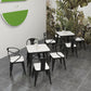 Black and White Dinette Set 1/2/3/5 Pieces Modern Stone Dining Table Set Clearhalo 'Dining Room Sets' 'Dining Tables & Seating' 'dining_room_set' 'furn' 'furn_dining_room_set' 'Furniture' 'Kitchen & Dining Furniture' 1200x1200_d3113e1e-5807-4155-9d94-a29be60fcb7f
