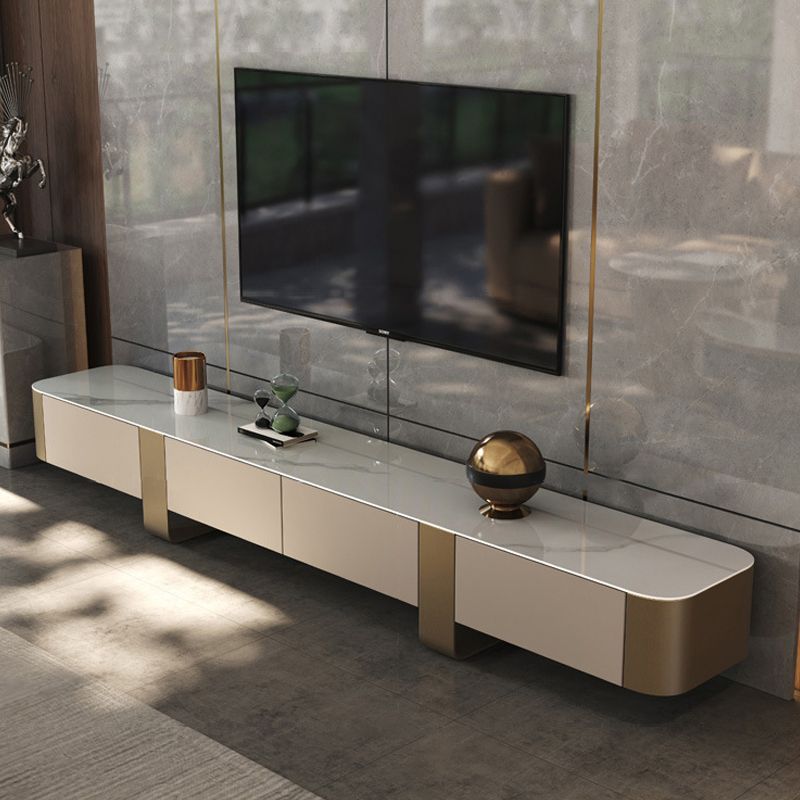 Contemporary Media Console TV Stand Stone TV Stand for Living Room Clearhalo 'furn' 'furn_tv_stands_entertainment_centers' 'Furniture' 'Living Room Furniture' 'TV Stands & Entertainment Centers' 'TV Stands & Media Storage Furniture' 'tv_stands_entertainment_centers' 1200x1200_d311b089-afa0-41be-9baf-5a2e0abc682a