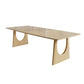 Juego de comedor de madera tradicional 1/7 piezas de mesa de comedor rectangular