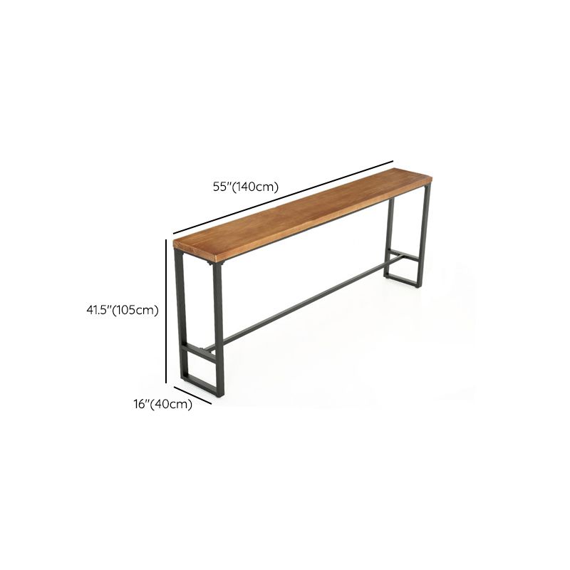 Industrial Style Rectangle Counter Table Wooden Counter Table for Kitchen Clearhalo 'Bar Furniture' 'Bar Tables' 'bar_tables' 'furn' 'furn_bar_tables' 'Furniture' 'Kitchen & Dining Furniture' 1200x1200_d314e661-1bd1-4af4-bb59-b987ebabc37e