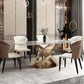 Traditional Luxury Stainless Steel Table Rectangle Dining Table for Home Clearhalo ' dining_table' 'Dining Tables & Seating' 'Dining Tables' 'furn' 'furn_dining_table' 'Furniture' 'furniture_dining_table' 'Kitchen & Dining Furniture' 'kitchen&dining_furn' 'kitchen' 'kitchen_dining_table' 1200x1200_d3157c9a-9f5a-4542-bd6f-7c813f8bb5bc