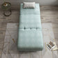 Green Armless Sofa Futon Foldable Pillow Included Futon Sofa Bed