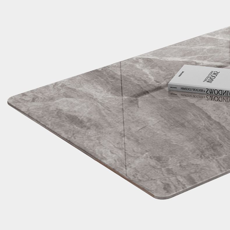 Simple Gray Sintered Stone Dining Table Kitchen Standard Dining Table with Pedestal Base Clearhalo ' dining_table' 'Dining Tables & Seating' 'Dining Tables' 'furn' 'furn_dining_table' 'Furniture' 'furniture_dining_table' 'Kitchen & Dining Furniture' 'kitchen&dining_furn' 'kitchen' 'kitchen_dining_table' 1200x1200_d315aaf5-3c12-4e25-b2fa-501fe4ba0c4b