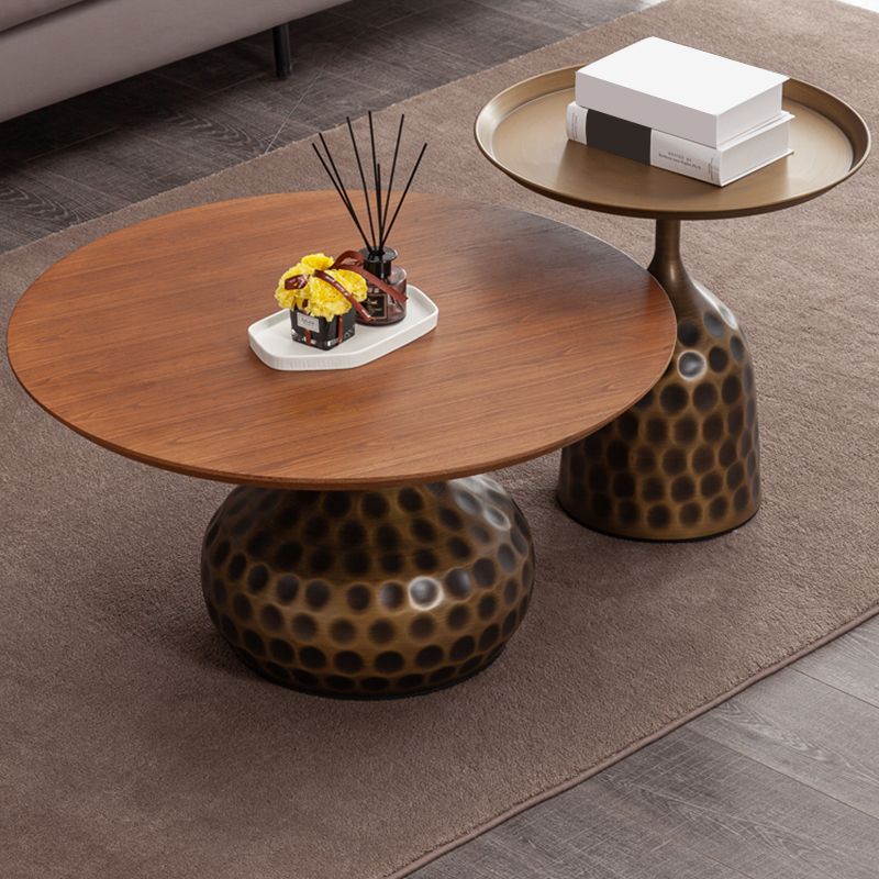 Pedestal Coffee Table Contemporary Solid Wood Coffee Cocktail Table Clearhalo 'Coffee & Accent Tables' 'Coffee Tables' 'coffee_tables' 'furn' 'furn_coffee_tables' 'Furniture' 'Living Room Furniture' 1200x1200_d3161903-ec34-4653-b853-d24f2d2fc028