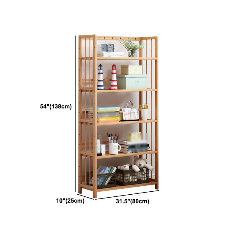 3/4/5-Shelf Manufactured Bookshelf Wood Etagere Natural Scandinavian Vertical Bookcase Clearhalo 'Bookcases' 'furn' 'furn_bookcases' 'Furniture' 'furniture_bookcases' 'Office Furniture' 1200x1200_d316ec12-5a0b-4a32-aac3-4f8769004f27