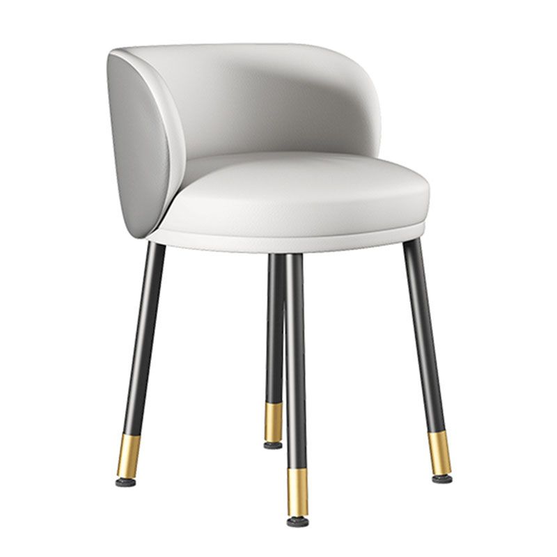 Scandinavian Design Solid Back Armless Dining Chairs Upholstered Side Chairs Clearhalo ' kitchen&dining_furn' 'Dining Chairs' 'Dining Tables & Seating' 'dining_chair' 'furn' 'furn_dining_chair' 'Furniture' 'furniture_dining_chair' 'Kitchen & Dining Furniture' 'kitchen' 1200x1200_d318287c-c55f-4ab4-9559-e07b230c655a