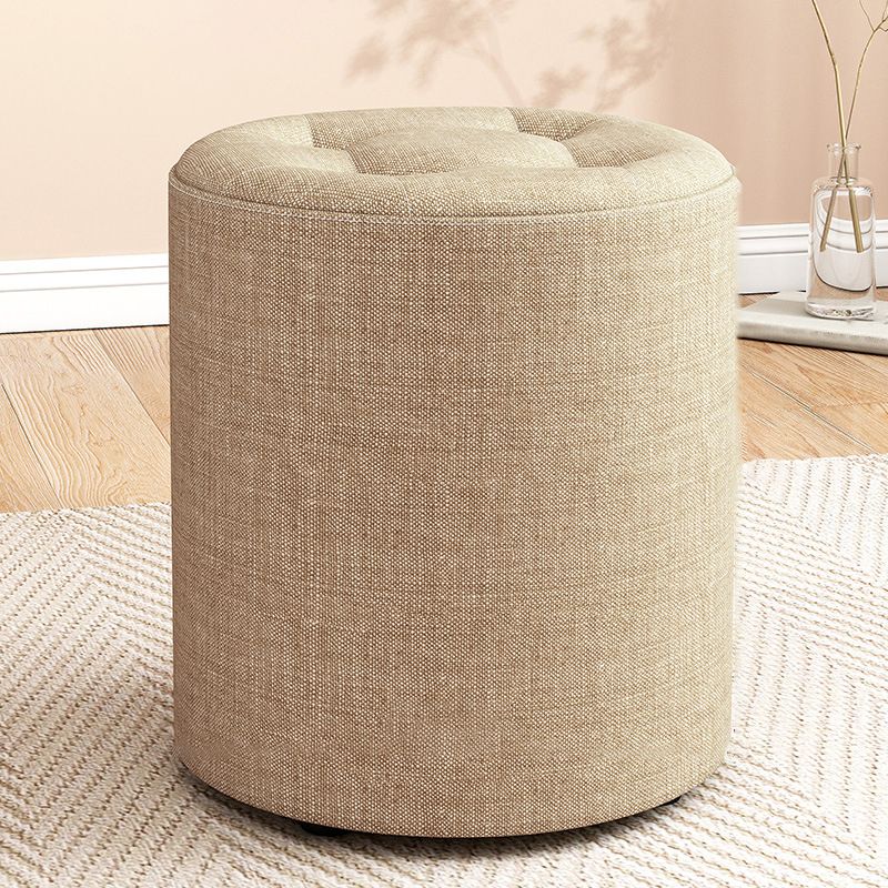 Modern Round Standard Grey Tear Resistant Standard for Drawing Room Clearhalo 'furn' 'furn_ottomans_poufs' 'Furniture' 'Living Room Furniture' 'Ottomans & Poufs' 'ottomans_poufs' 1200x1200_d3183d7d-ee16-49aa-ab31-da00cf286a63