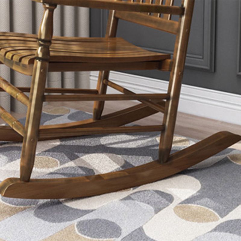 Chaise à bascule en bois massif chaise de rocker contemporaine pour le salon