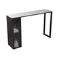 Stone Bar Table Modern Dining Table with Double Pedestal Base for Kitchen Dining Room Clearhalo 'Bar Furniture' 'Bar Tables' 'bar_tables' 'furn' 'furn_bar_tables' 'Furniture' 'furniture_bar_tables' 'Kitchen & Dining Furniture' 1200x1200_d3195d47-0694-456e-a986-70203f9e3146