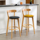 Modern Scandinavian 27.95 Bar Stool Round Seat Indoor Stool with Wood base Clearhalo 'Bar Furniture' 'Bar Stools' 'bar_stools' 'furn' 'furn_bar_stools' 'furniture_bar_stools' 'Kitchen & Dining Furniture' 'kitchen&dining_furn' 'kitchen' 'kitchen_furn' Furniture' 1200x1200_d31a12b0-be2d-46b1-a4e5-3caab42d8b66