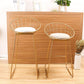 Glam Bucket Counter Bar Stool Footrest Low Back Indoor Metal Counter Stools